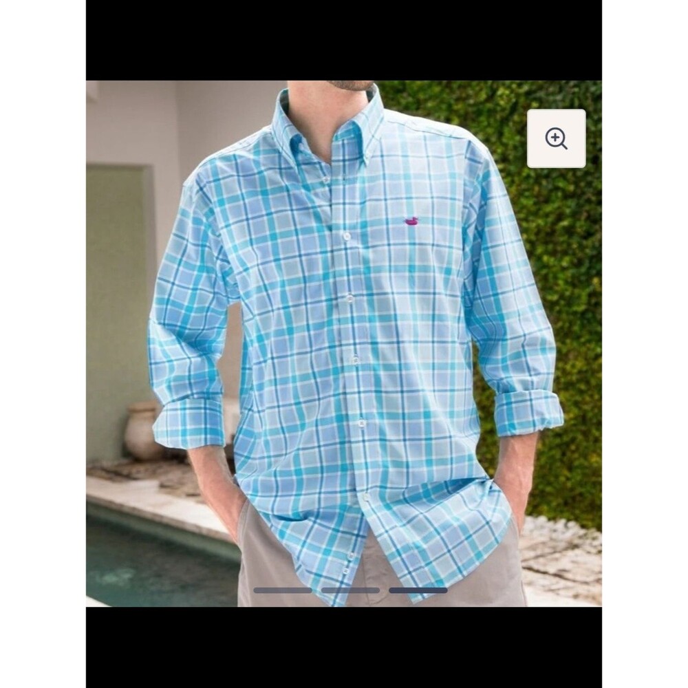 Southern Marsh Brevard Plaid Men's Button-Down Shirt Size 2X